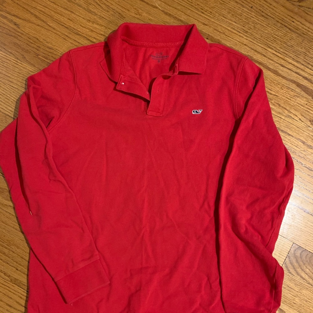 Vineyard vines red long sleeve shirt